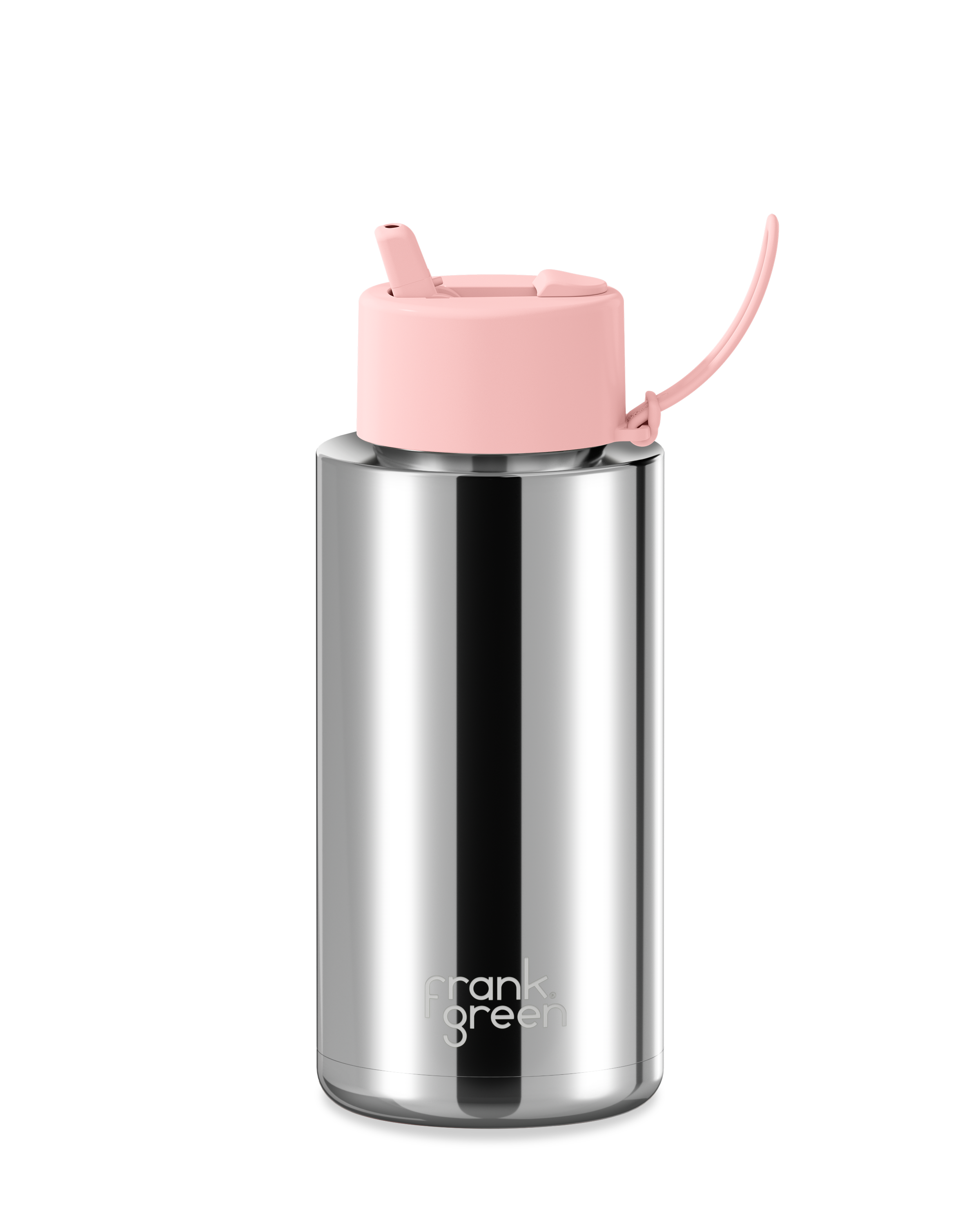 1l stainless steel water bottle with straw Chrome Ceramic Reusable Bottle