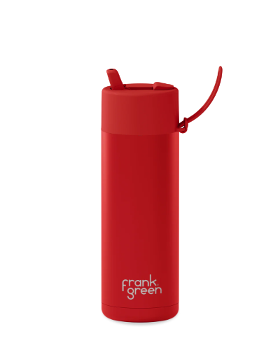 Ceramic Reusable Bottle - 20oz / 595ml - Atomic Red