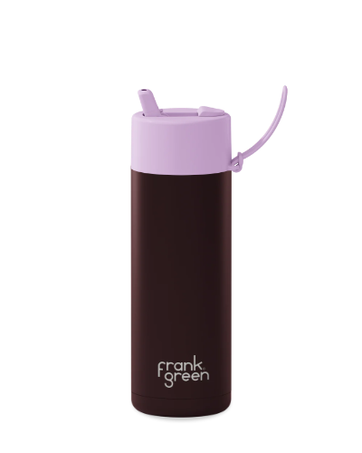 Ceramic Reusable Bottle - 20oz / 595ml - Chocolate / Lilac Haze