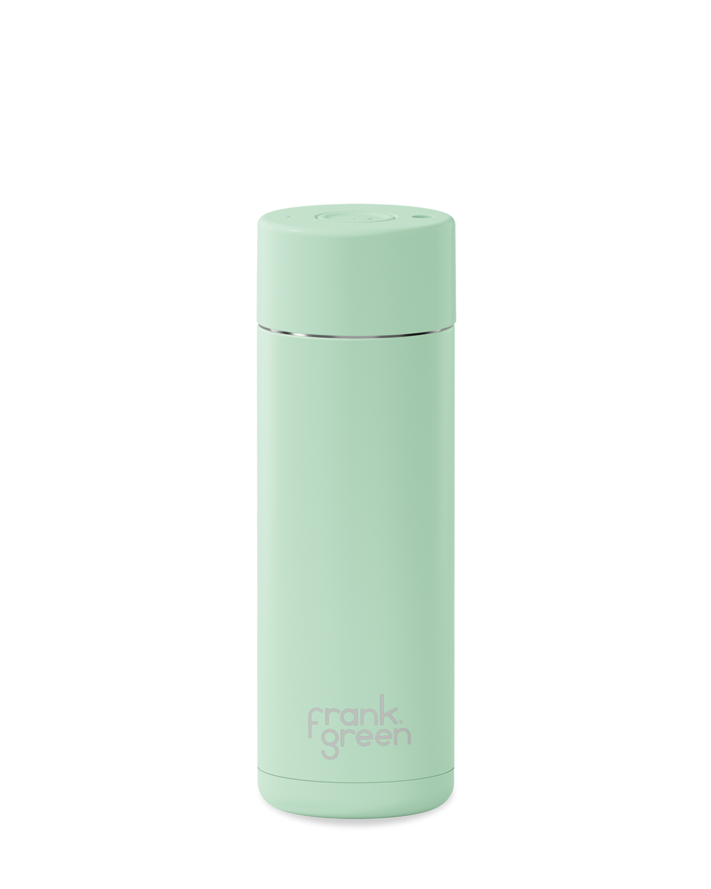 20oz reusable water bottle with Button Lid in Mint Gelato