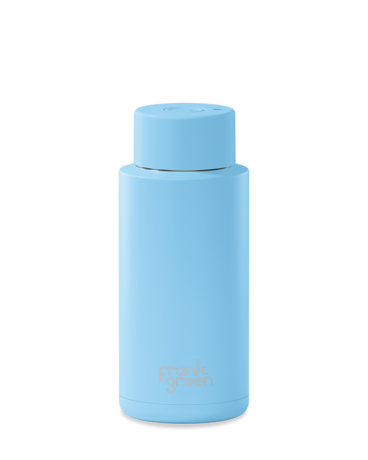 34oz Bottle with Button Lid