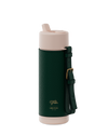 Ceramic Reusable Bottle with Oroton Leather Sleeve and Handle - 20oz / 595ml