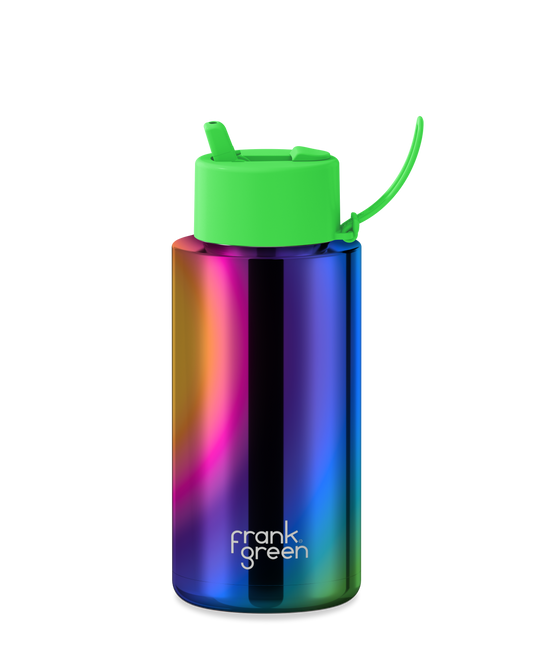 Chrome Ceramic Reusable Bottle - 34oz / 1,000ml