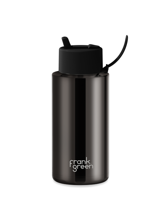 Chrome Ceramic Reusable Bottle - 34oz / 1,000ml