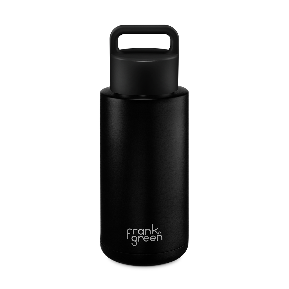 Ceramic Reusable Bottle with Grip Finish - 34oz / 1,000ml