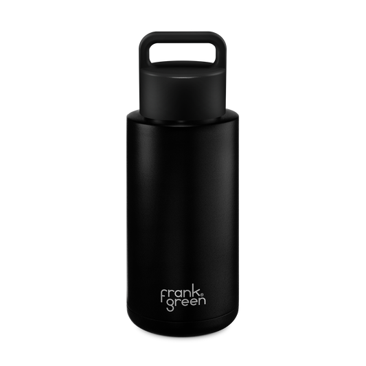 Ceramic Reusable Bottle (Grip Finish) with Grip Lid - 34oz / 1,000ml