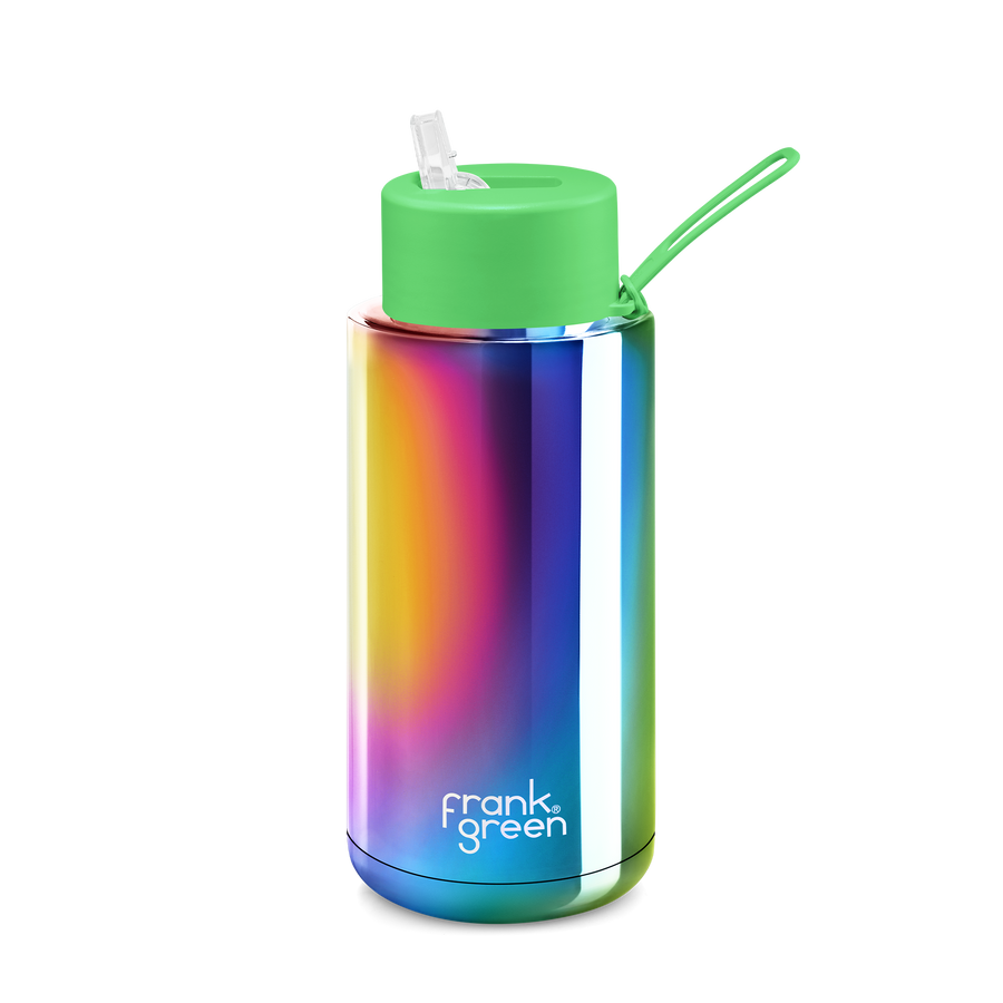 seelucky Green Travel Tumbler with Straw Party Cup Ice Drinking Cup Freezer  Frosty Mug Picnic Birthday Gift (ear green, 450 ml)